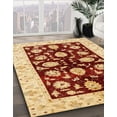 thumbnail image 3 of Ahgly Company Machine Washable Indoor Rectangle Abstract Chrome Gold Yellow Area Rugs, 8' x 10', 3 of 7
