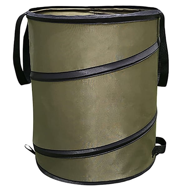 10 galones: 37L 35x40cm, Material de Tela Oxford 420D, Bolsas de Jardín Retráctiles de Alta Resistencia, 1 Paquete, Botes de Basura de Jardín Reutilizables, Bolsas de Basura de Jardín para Camping, Jardín, Picnic y Exteriores. JM MX-0140254FYD