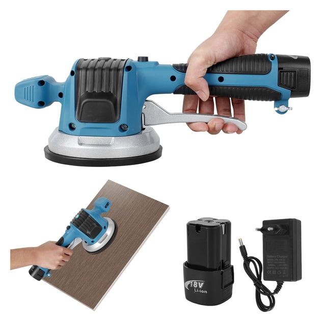 Tile Tiling Machine Wall Floor Tile Laying Vibrating Tool 12000r/min 6 Gears Adjustable Tile Automatic Leveling Machine ,Easy to Use
