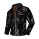 thumbnail image 2 of Chaqueta clásica de piel de vaca encerada de primera capa Hartman para hombre, traje de vuelo de la Fuerza Aérea de moda, ajustado y con solapa corta, 2 of 5