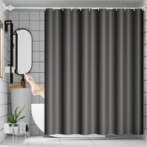 HBBKVI Bathroom Shower Curtain Water-Repellent Partition Shower Curtain with Hooks Black Shower Curtain 47" x 71"