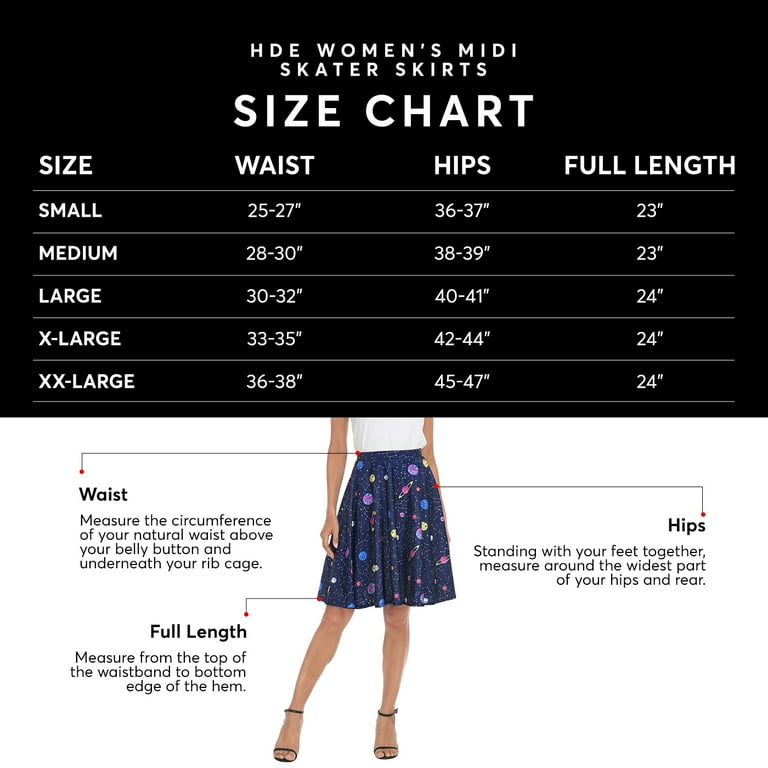 HDE Outer Space Galaxy Skirts for Women Universe HDE Outer Space Galaxy Skirts for Women Universe