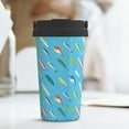 thumbnail image 6 of Fotbe Different Color Fishing Bait Printed Insulated Travel Coffee Mug Spill Proof Leak Proof Stainless Steel Coffee Tumbler Reusable Coffee Cups with Lids Thermos, 6 of 8