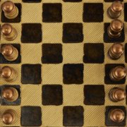 DecMode 10 x 3 Brown Polystone Chess Game Set, 1-Piece