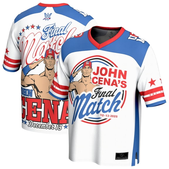 Youth ProSphere White John Cena Final Match Fashion Football Jersey