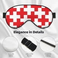 thumbnail image 3 of Uemuo Red Cross 1 Pattern Sleep Eye Mask - Light Blocking Sleep Mask Blocking Out Light Perfectly, Soft and Comfortable Night Eye Mask, Eye Blinder, 3 of 7