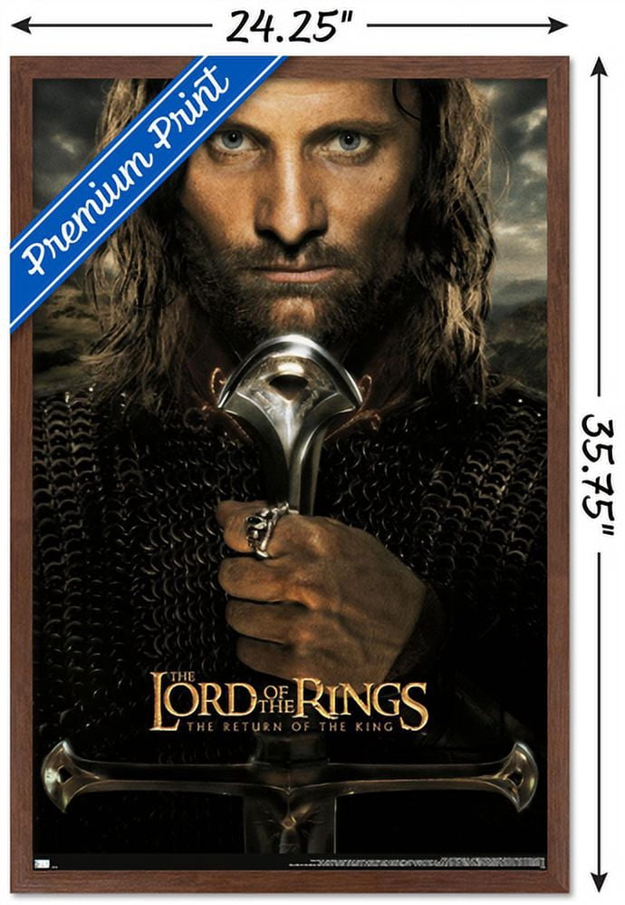 The Lord of the Rings: The Return of the King - One Sheet Wall Poster, 22.375" x 34", Framed