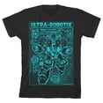 thumbnail image 4 of Ultra Robotix Youth Boys Black Graphic Tee-Small, 4 of 6