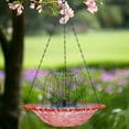 thumbnail image 5 of Rewenti Bloom Outdoor Garden Floating Hanging Solar Bird Feeder Birdbath Fountain Water Feature, 5 of 5