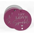 thumbnail image 2 of Inkdotpot Silver Foil Paper Hang Tags Let Love Sparkle Wedding Favor Tags 50 Pieces, 2 of 6