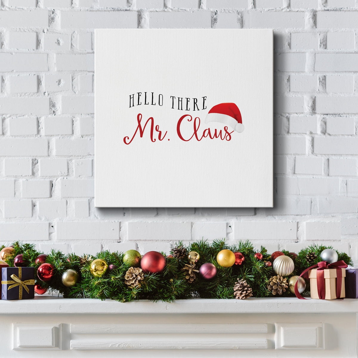 Mr. Claus-Premium Gallery Wrapped Canvas - Ready to Hang