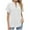 White, variant on Posijego Women's Business Button down Shirts V Neck Short Sleeve Dress Shirt Lightweight Casual Work Blouses