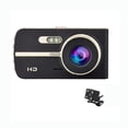 thumbnail image 2 of TIMIFIS Hd Tachograph 4-Inch Front and Rear Lens Dash Cam 1080P High-Definition Car Recorder 170 ° Large Wide-Angle Motion Detection Reverse G Sensor Parking Monitoring Vehicle Camera, 2 of 9