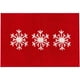 thumbnail image 1 of Alfombras de Baño para Baño Alfombra de Copo de Nieve Rojo Blanco 24x16In Máquina de Respaldo de Goma Antideslizante Lavable para Alfombra de Piso Festiva Alfombras de Baño para Baño, 1 of 7