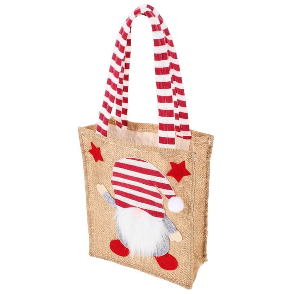 Christmas Gift Bag Handbags Christmas Treats Bag Snowman Gift Pouch Gnome Drawstring Bags Candy Bags Shopping