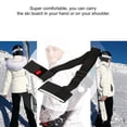 thumbnail image 3 of Sacs de Ski en Nylon Réglables pour Bâtons de Ski, Bandoulière, Porte-Mains, Sangles de Poignée, Crochet, Boucle de Protection pour Ski, Planche à Neige, 3 of 5