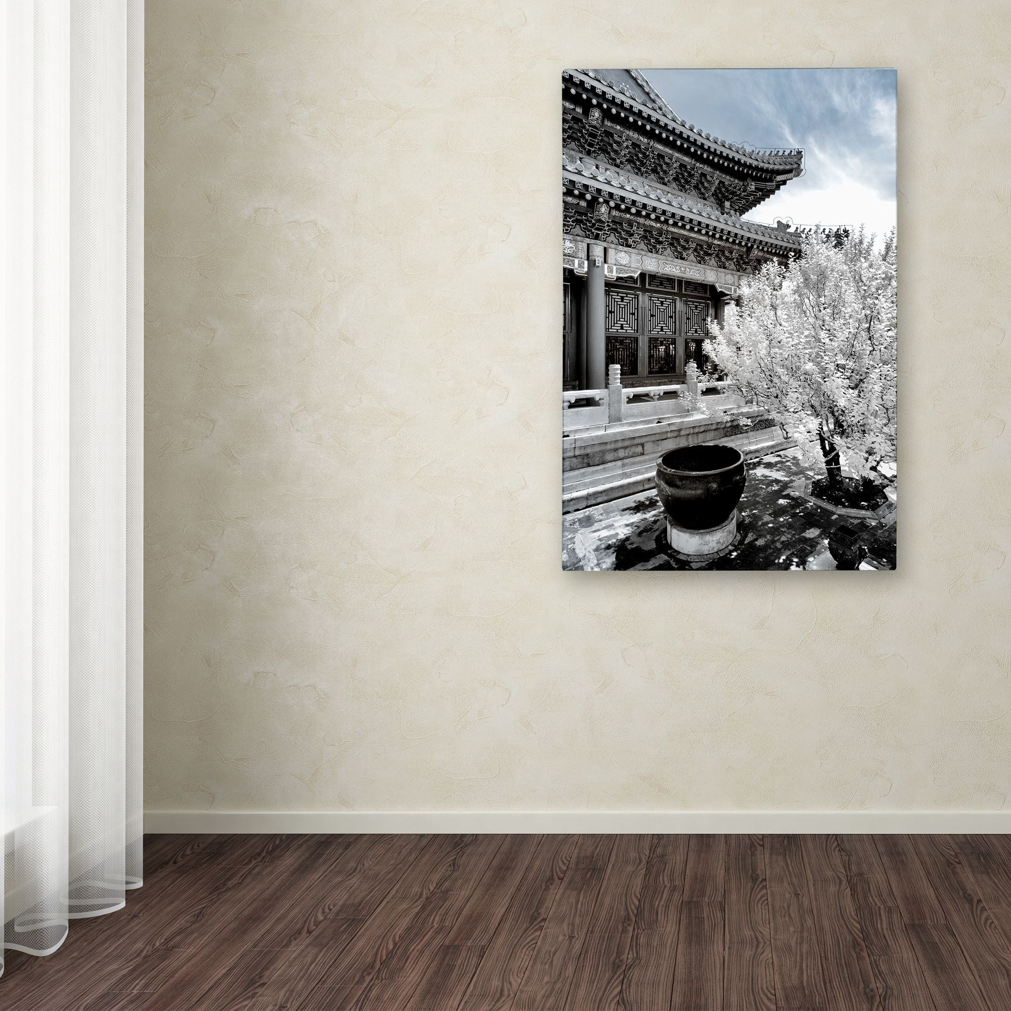 Trademark Fine Art "White Temple X" Canvas Art by Philippe Hugonnard
