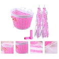 thumbnail image 4 of MasteelfCA 1 Set Kids Bike Basket Streamers Handlebar Covers Child Bike Accessories, 4 of 7