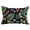 Green, Blue, Red, Pink, variant on Botanical Fruit Throw Pillow Cover 24 x 36 Inch Decorative Pillow Cover Retro Blueberry Raspberry Leaves Black Lumbar Pillowcase Seasonal Rectangle Cushion Case for Couch Sofa Bed Living Room