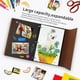 thumbnail image 4 of Álbum de fotos de álbum de recortes, libro de fotos de cuero DIY de 30 páginas, páginas autoadhesivas, álbum de recortes con cubierta de alce, bueno para bebé, boda, viajes, 4 of 5