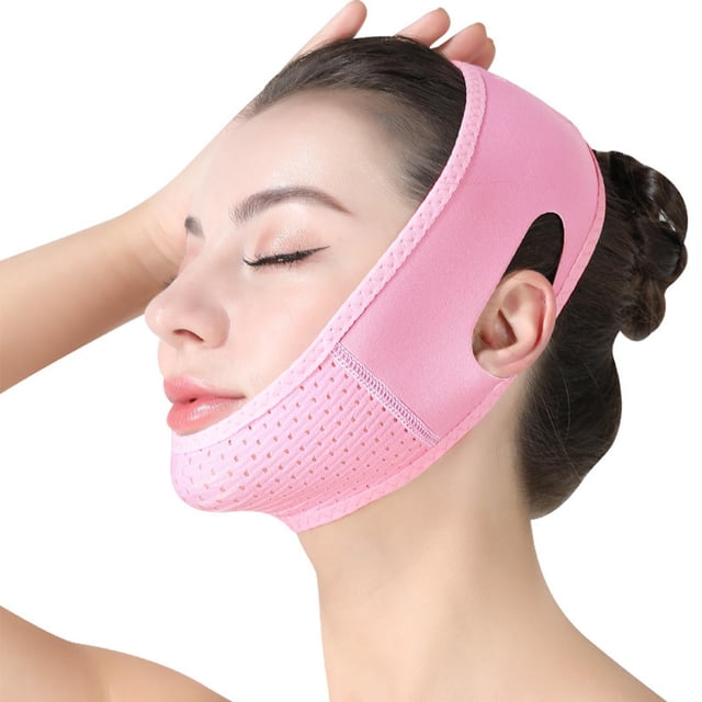 Máscara de elevación V line Reductor de papada - Eliminador de papada - Cinturón facial, reafirmante de la piel que previene la flacidez Cinta de estiramiento facial