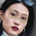 thumbnail image 3 of Disfraz de mujer con ojos de mascarada, decoraciones de diamantes de imitación, accesorios para fotos de baile de máscaras Dorado, 3 of 5