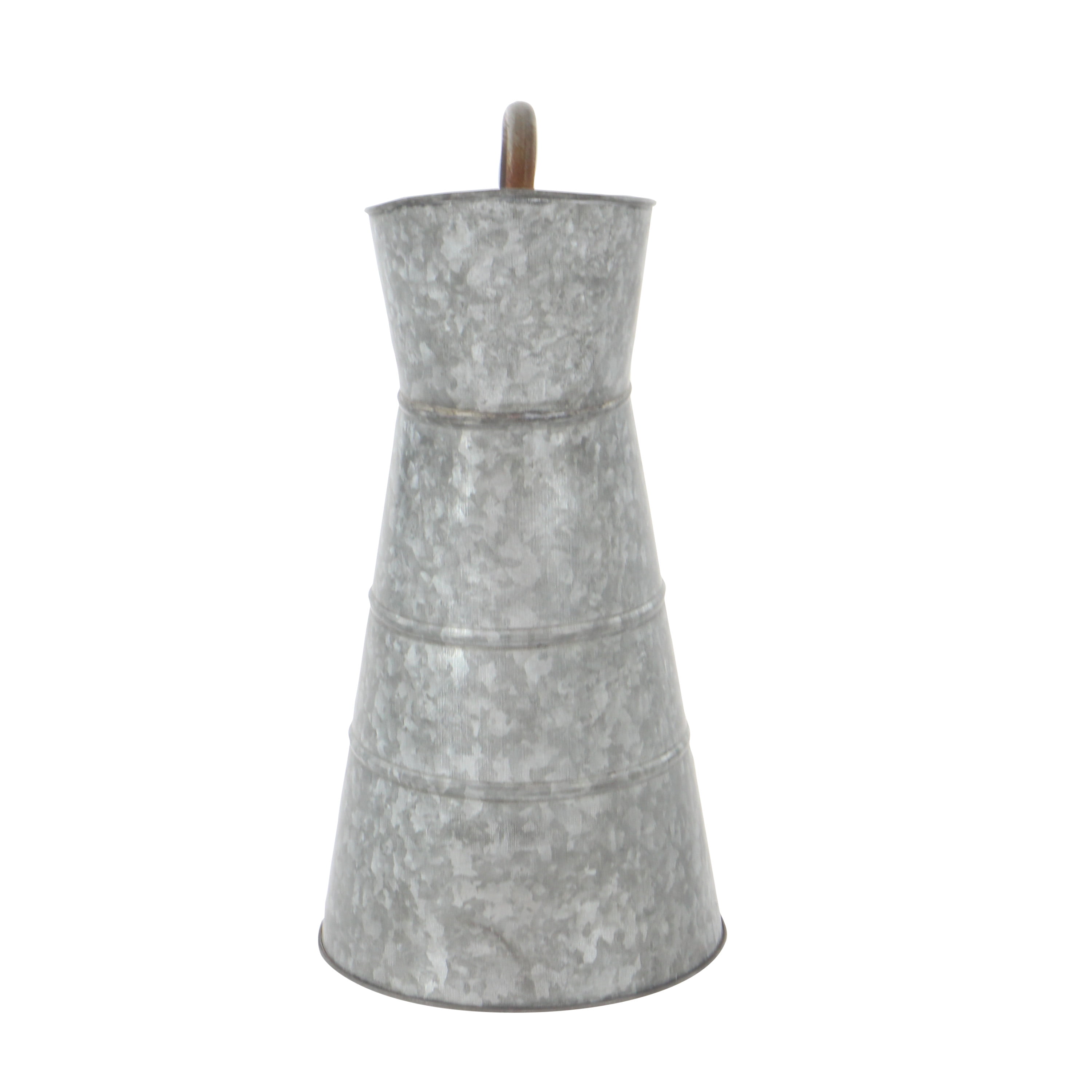 DecMode 10" x 16" Grey Metal Farmhouse Planter, 1 - Piece