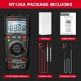 thumbnail image 2 of HABOTEST HT135A Multimètre Numérique Multifonction Écran Couleur LCD Multimètre Portatif 4000 Vrai RMS Compte Professionnel Tension Courant Capacité Résistance Fréquence Température Diode, 2 of 5