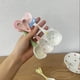 thumbnail image 5 of Cuchara de sopa redonda de cerámica de 4 piezas for niñas, cucharas for niños con mango corto, cucharas pequeñas de cerámica for postre o juego de sopa, coloridas, 5 of 6