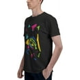 thumbnail image 5 of Jean Michel Basquiat Mens Cotton Short Sleeve Crewneck T-Shirt Classic Graphic Tees Shirt Tops, 5 of 5