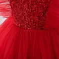 thumbnail image 6 of Girls' Small Flying Sleeve Mesh Sequin One Year Old Dress, Toddler Princess Dress, Flying Sleeve Baby Performance Dress, Paired With Hot Mesh Dress, Girls' Dress, 6 of 6