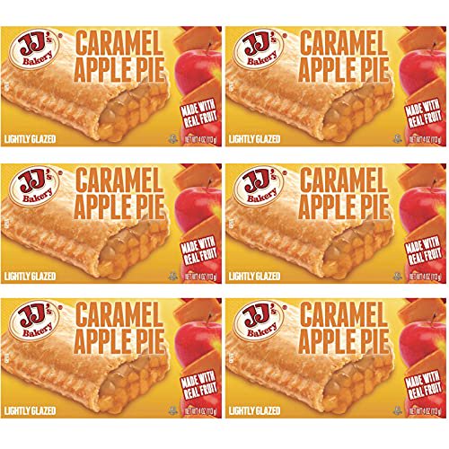 JJ's Bakery Lightly Glazed Snack Pies Caramel Apple 4 Ounce Pack