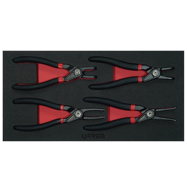 Juego De 4 Pinzas Para Anillos De Retención CH131 Urrea