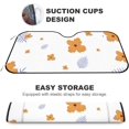 thumbnail image 3 of GZHJMY Car Front Windshield Sunshade UV Heat Protection, Foldable Auto Windshield Sun Visor for SUV Sedan Tropical Exotic Flowers, Car Sunscreen Blocks UV Rays Heat 51x27.5inch Keep Vehicle Cool, 3 of 5