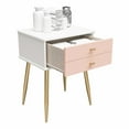 thumbnail image 6 of Valentina 1 Drawer Nightstand, White and Pink, 6 of 9