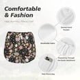 thumbnail image 4 of Pofeuu Floral Insects Print Women's Athletic Shorts Running Workout Shorts Tummy Control Quick Dry Gym Shorts with Pockets Double layer sports shorts-XX-Large, 4 of 7