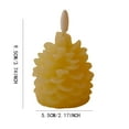 Home Decorating Ideas Pinecone Flameless Candle Wax Material
