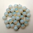 thumbnail image 2 of GKNET Wholesale 50pcs Opal Stone Round Pendant Bead DIY Delicate Jewelry Making 14mm, 2 of 2