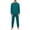 Dark Green, variant on Dwelliawo Mens Pajamas Sets Long Sleeve Shirts And Casual Pants Lightweight Soft Comfort Sleepwear Pjs Plus Size Loungewear Light Blue XL