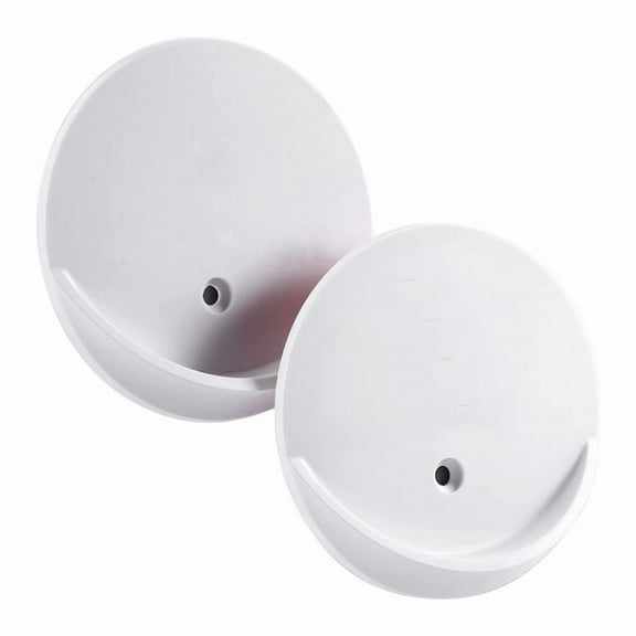 Heavy Duty Shower Curtain Rod Holder Set Wall Mounted Bathroom Support Bracket For Sturdy Installation