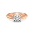 thumbnail image 3 of 3 Carat IGI Certified Cushion Shape Lab Grown Diamond Engagement Ring | 14K Rose Gold |Eloise Solitaire Knife Edge Lab Diamond Ring | FG-VS1-VS2 Quality Friendly Diamonds, 3 of 5