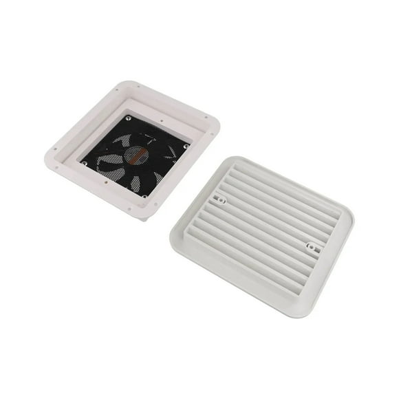 Side Air Vent Ventilation Cooling Exhaust Fan 12V White ,Easy to Use