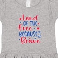 thumbnail image 4 of Inktastic Memorial Day Land of the Free Because of the Brave Girls Toddler Dress, 4 of 5