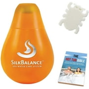 Silk Balance Water Conditioner for Spa and Hot Tub - Soft Water and Skin, Balanced pH and Alkalinity, and Odor-Free Water - 38 oz - Includes Free Oil Absorbing Sponge and eBook
