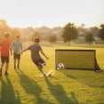 thumbnail image 5 of Costway 40”L x 18”W x 20”H Soccer Goal with Metal Frame Ground Stakes Quick Setup for Kids, 5 of 8