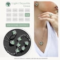thumbnail image 4 of Leafael Necklaces for Women, Infinity Love Heart Pendant with Light Chrysolite Green Birthstone Crystal for August, Jewelry Gifts for Wife, Silver Plated 18 + 2 inch Chain, Birthday Gift for Mom Girls, 4 of 6