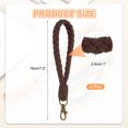 thumbnail image 2 of Uxcell Boho Handmade Bracelet Keychain, 2 Pcs Soft Macrame Keychain for Gym Travel Concerts, Coffee, 2 of 5