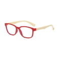 thumbnail image 2 of Gafas de silicona antiluz azul para bebés, montura suave, modernas rojo, 2 of 7