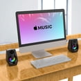thumbnail image 1 of Computer Speakers, Stereo 2.0 USB Multimedia Speaker with Led/Volume Control Powered By USB,Gaming PC Laptop Desktop Loudspeaker, 1 of 6
