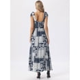 thumbnail image 3 of DARING DIVA Women's Summer Spaghetti Strap Square Neck Casual Dress XS Navy Blue, 3 of 6
